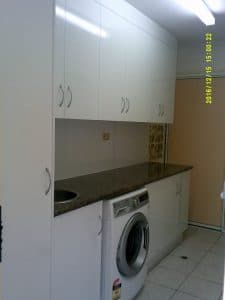 Custom laundry room cabinetry in a home in Rockhampton