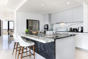 White And Gray Modern Kitchen Design