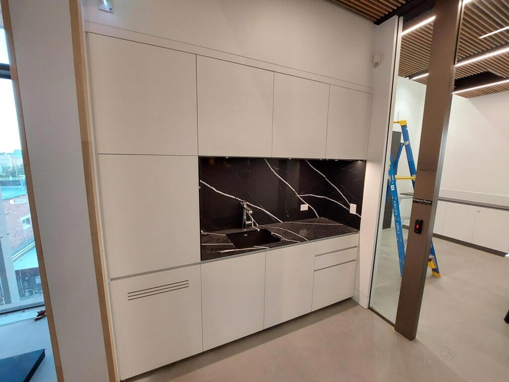 Kitchenette With Custom Cabinets